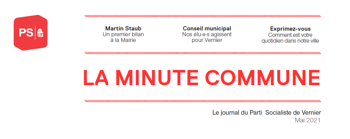 Minute Commune – Mai 2021 – Le PS agit avec vous !